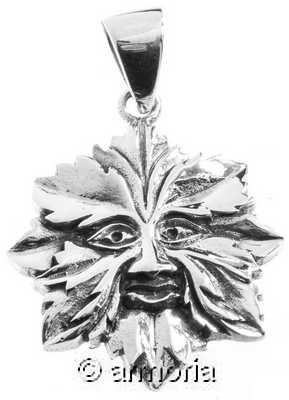 Pendentif Homme Vert/Green Man en argent