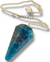 Pendule en Apatite facettée 