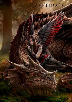 Carte Postale Winged Companions de Anne Stokes