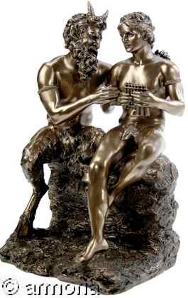 Figurine de Pan et Daphné 