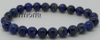 Bracelet de perles en Lapis Lazuli 8  mm taille L 