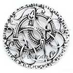 Broche Viking Jormungand le Serpent de Midgard en argent 