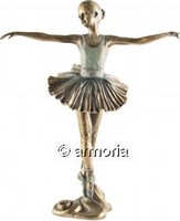 Figurine Danseuse Ballerine aspect bronze Marque Veronese