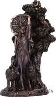 Figurine Déesse Celte Arianrhod aspect bronze marque Veronese 