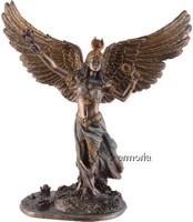 Figurine Déesse égyptienne Isis aspect bronze marque Veronese 