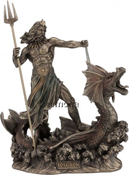 Figurine Poseidon sur Dragon des Mers Marque Veronese