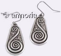 Boucles d'oreilles Spirale et Triskel