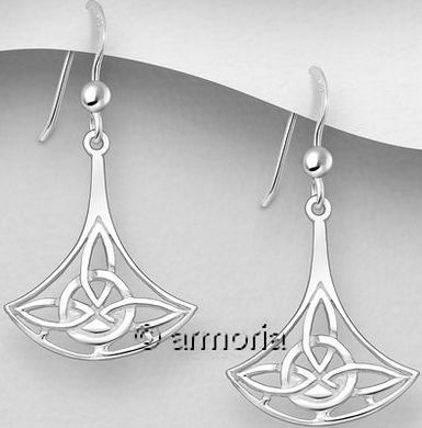 Boucles d'oreilles Entrelacs Celtes Tête de Hache en argent