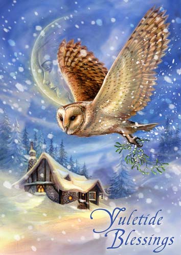 Carte Postale The Snow Bringer - Yuletide Blessings