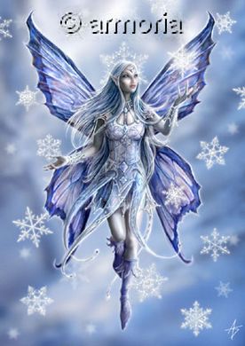 Carte Postale Snowflake Fairy de Anne Stokes