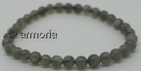 Bracelet de perles en Labradorite 6  mm taille L 