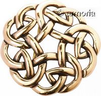 Broche ronde Noeud Celte en bronze