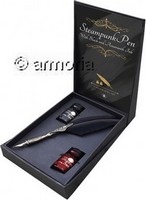 Coffret de Calligraphie Plume Steampunk 