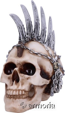 Figurine Crâne Tête de Mort Crête de Lames