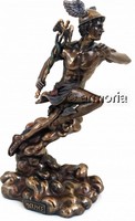 Figurine Dieu grec Hermes aspect bronze marque Veronese 