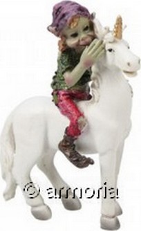 Figurine Pixie murmurant oreille licorne 