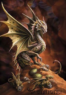 Carte Postale Desert Dragon de Anne Stokes