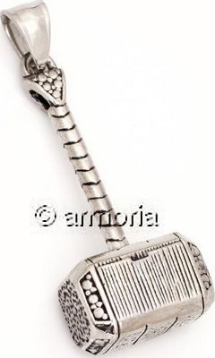 Pendentif Marteau de Thor en acier