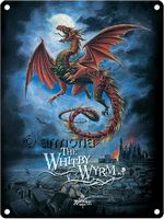 Plaque métal murale The Whitby Wyrm, 15 x 20 cm