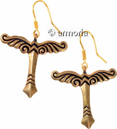 Boucles d'oreilles Irminsul en bronze 