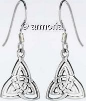 Boucles d'oreilles double Triquetra en argent