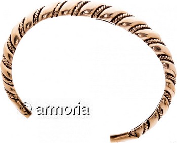 Bracelet Viking rigide en bronze 