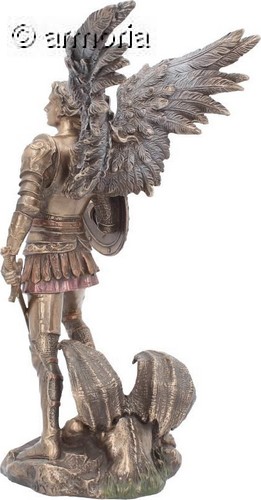 Figurine Archange Saint-Michel terrassant le Dragon Marque Veronese