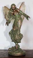 Figurine Fée Isalia aspect bronze
