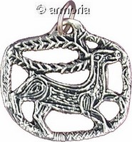 Pendentif Breton "Le Cerf" Marque Toulhoat en argent