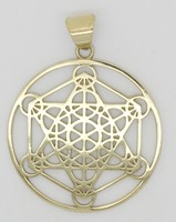 Pendentif Symbole Metatron en laiton 