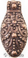 Pendentif Viking avec spirales en bronze 
