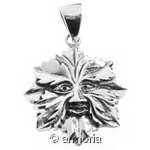 Pendentif Homme Vert/Green Man en argent