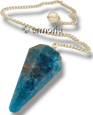 Pendule en Apatite facettée 