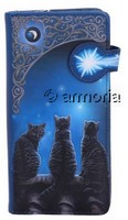 Portefeuille en relief Chats devant Etoile "Wish upon a Star" de Lisa Parker 