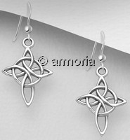 Boucles d'oreilles Noeud de Sorcière en argent