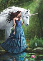 Carte Postale Contemplation de Anne Stokes