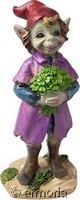 Figurine Pixie avec trèfles à 4 feuilles