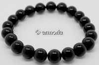 Bracelet de Perles en Obsidienne Oeil Céleste 10 mm Taille Extra-Large