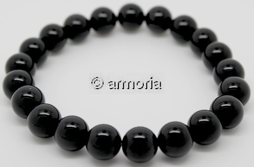 Bracelet de Perles en Obsidienne Oeil Céleste 10 mm Taille Extra-Large