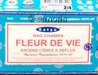 Cônes d'encens backflow Fleur de Vie, Satya