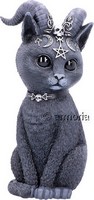 Figurine Chat noir Cornu Grand Modèle 
