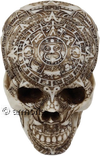 Figurine Crâne Tête de Mort Aztèque