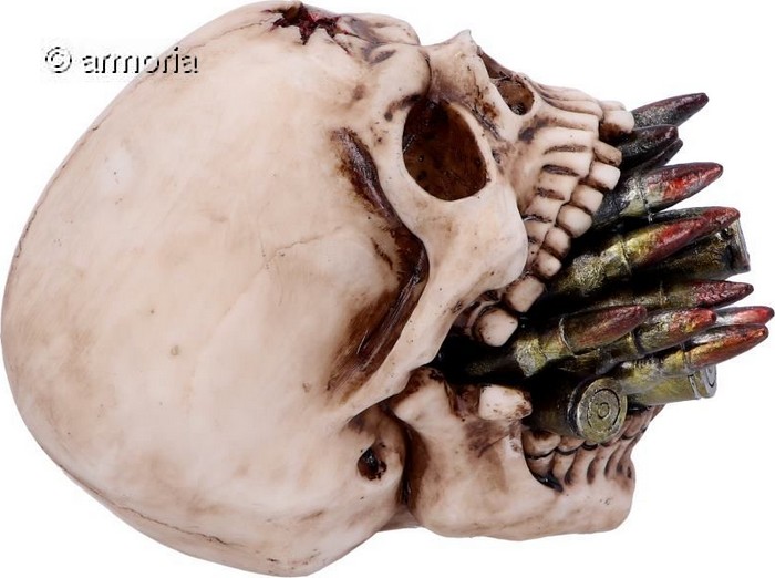 Figurine Crâne Tête de Mort Balles explosives