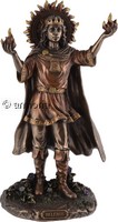 Figurine Dieu Gaulois de la lumière Solaire Belenos aspect bronze marque Veronese