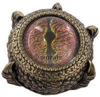 Boite Oeil de Dragon ronde aspect bronze Marque Veronese