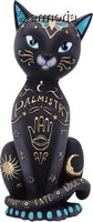 Figurine Chat assis noir Chiromancien 