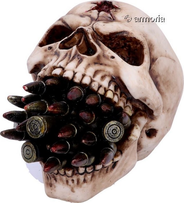 Figurine Crâne Tête de Mort Balles explosives