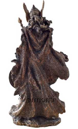 Figurine Déesse Nordique Frigga (Frigg) aspect bronze 