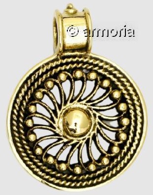 Pendentif Celte Bouclier en bronze 