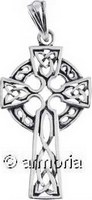 Pendentif Croix Celtique avec Entrelacs en argent 